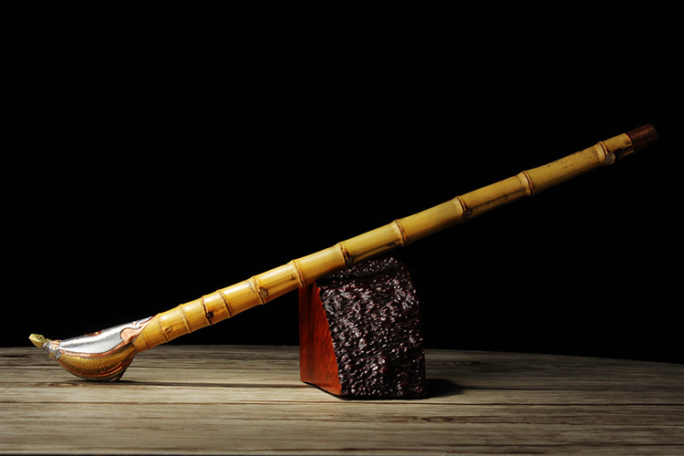 木香竹节朝烟斗竹节长烟杆烟袋锅厂家批发传统工艺旱烟斗竹子烟枪详情20