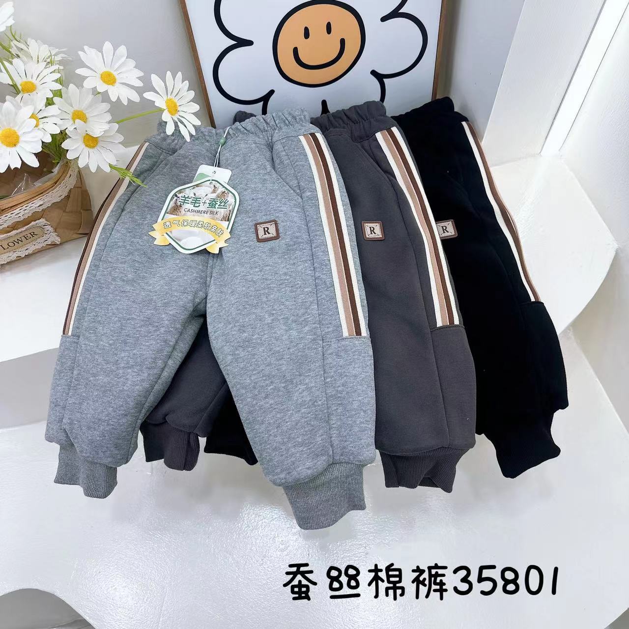 【一条过冬】儿童冬季加棉卫裤小童加厚棉裤宝宝裤子男女童保暖裤详情6