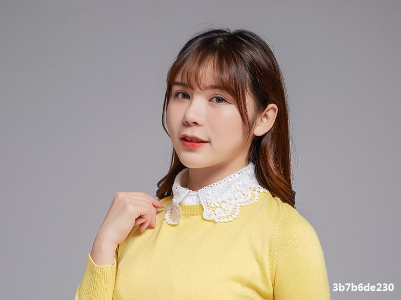 四季百搭假领子女时尚蕾丝刺绣花边装饰衬衫领子女式雪纺假衣领子详情8