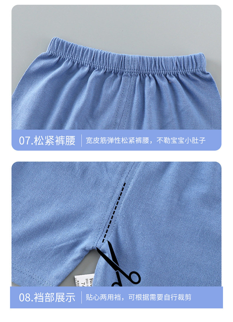 儿童短袖套装纯棉夏季新款宝宝短裤衣服男童夏装女童t恤童装批发详情17