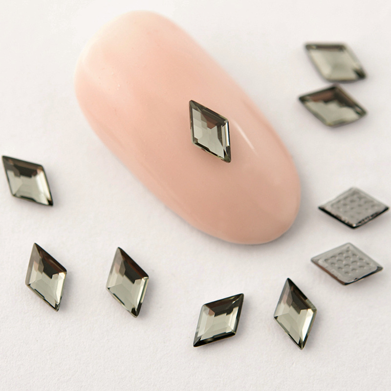 奥地利水晶配件2773菱形银底平钻&灰底烫钻奥钻美甲水晶饰品贴钻详情9