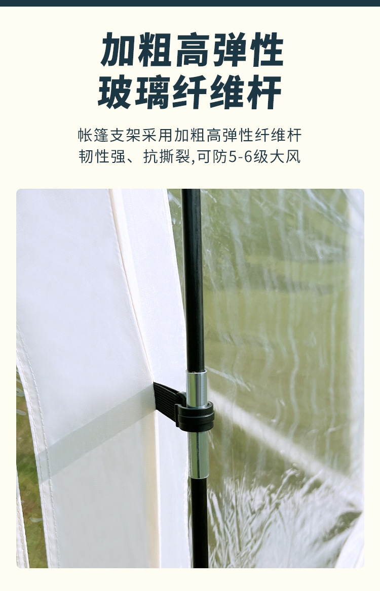 The popular transparent starry sky tent outdoor leisure camping sunroom, thickened rainproof portable bubble house outdoor tent pic 4