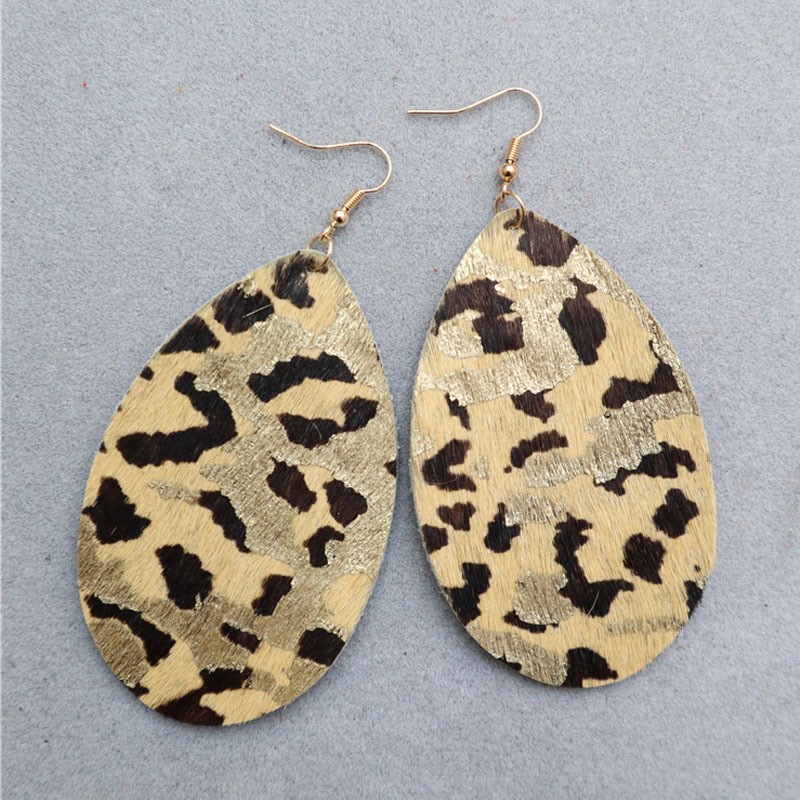 Yiwu Hauniu genuine leather Hauniu leather products, custom-made finished earrings and various accessories pic 2