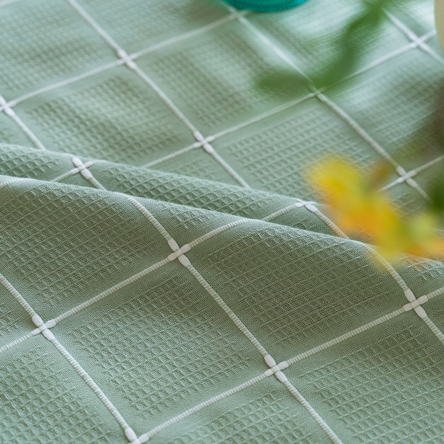 Cross-border TEMU Xiyin round table cloth, Japanese cream white tassel tablecloth, table cloth, cover cloth, Amazon factory wholesale pic 6