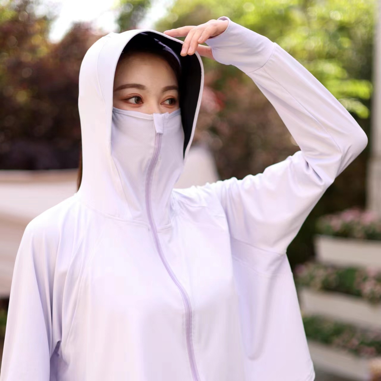 2024新款冰丝防晒衣女时尚夏季防紫外线薄款宽松透气高级感防晒服详情17