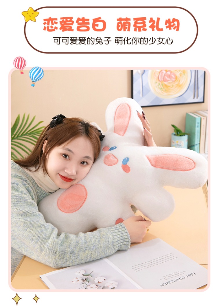 外贸大有钱兔毛绒玩具创意抱枕软公仔玩偶情人节礼物闺蜜跨境批发详情3