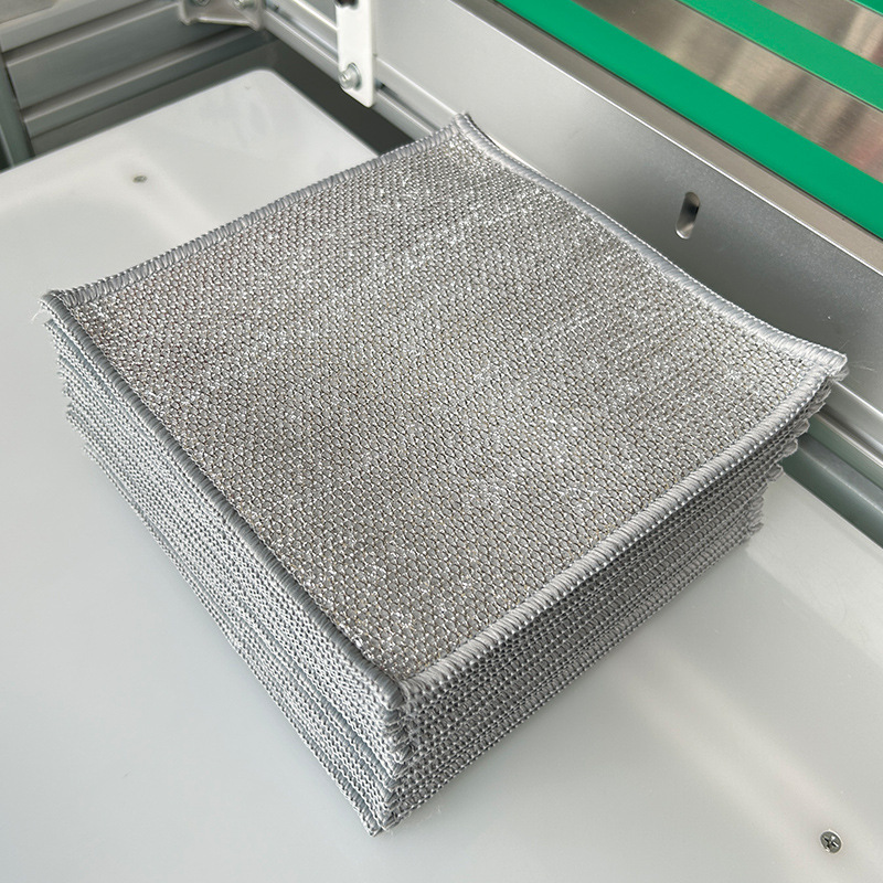 双面银丝抹布厂家洗碗巾吸水不沾油洗碗抹布家务清洁去油污钢丝详情7