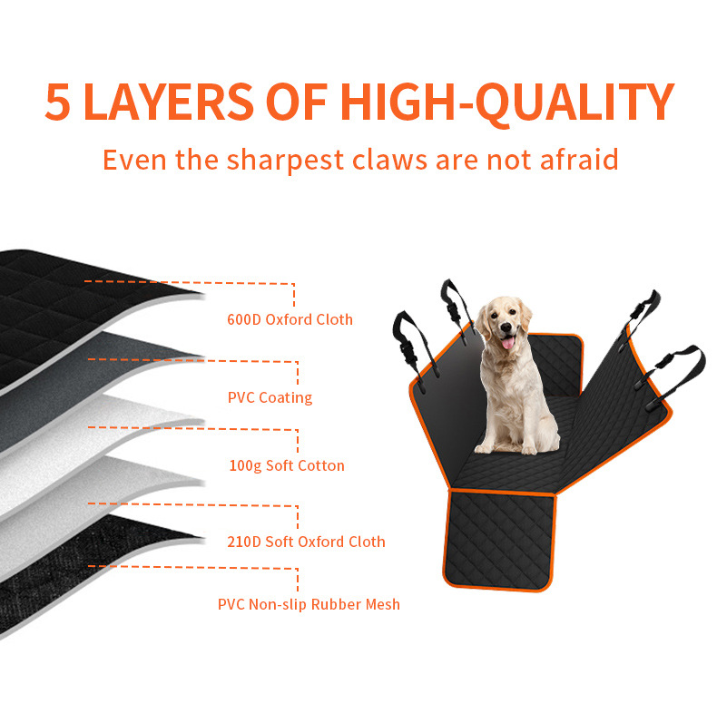 新款跨境狗狗汽车后坐垫宠物车后排防抓防脏宠物垫户外宠物车垫子详情8