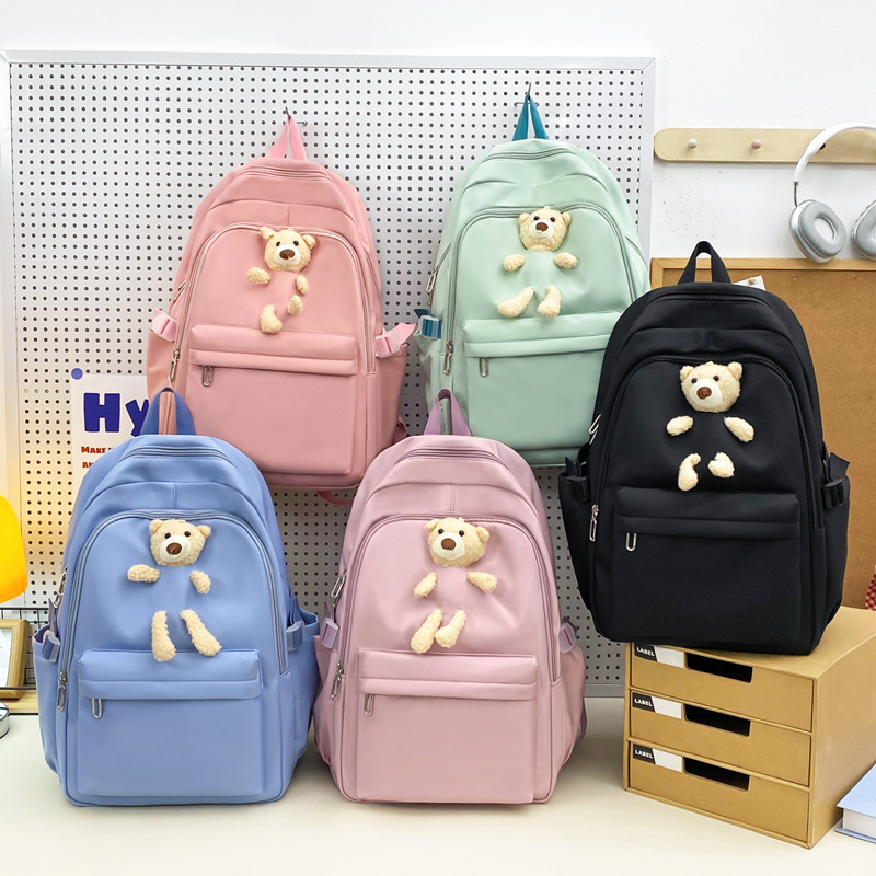 书包大容量耐脏双肩包旅游高级感旅行背包高颜值简约双肩包男士详情3