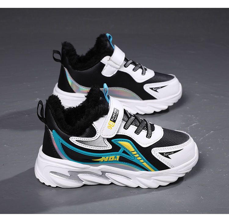 男童鞋子2024秋冬季新款加绒保暖中大童鞋儿童防滑棉鞋学生运动鞋详情25