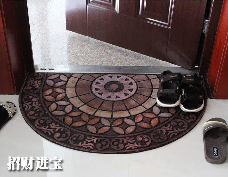 欧式大门口地垫入户门垫半圆形室外门外橡胶塑料门前进门踩脚垫子详情11
