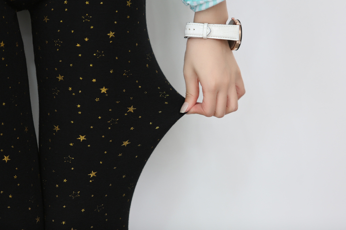 The new basic slimming style from Dongdaemun, South Korea, featuring star-studded nine-inch skinny leggings pic 23
