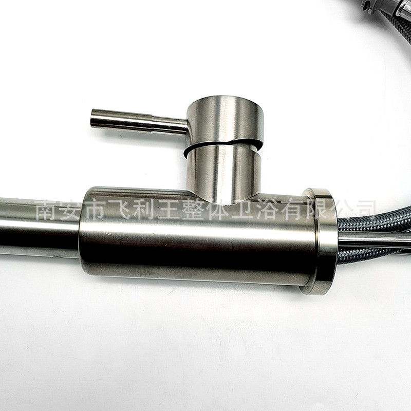 304 stainless steel cold and hot sliding kitchen sink, universal rotating telescopic sink, dishwashing sink, mixing faucet pic 10