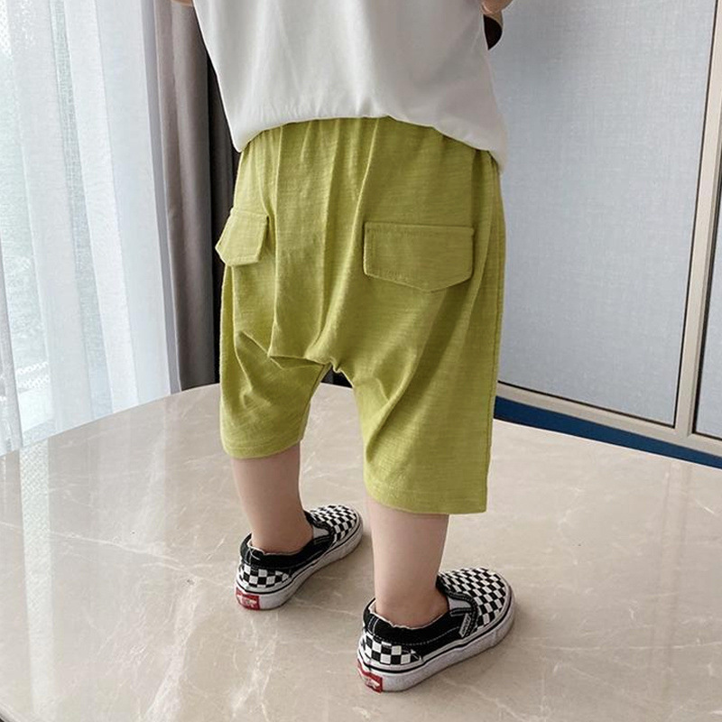 儿童夏裤宝宝哈伦裤短裤夏季男童七分裤婴幼儿童休闲垮裤大PP裤子详情13