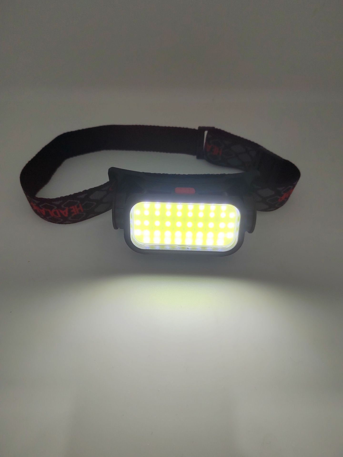 Cross-border bestseller COB+LED dual-light source lamp, USB charging red and white light charging headlamp, night running and fishing headlamp pic 18