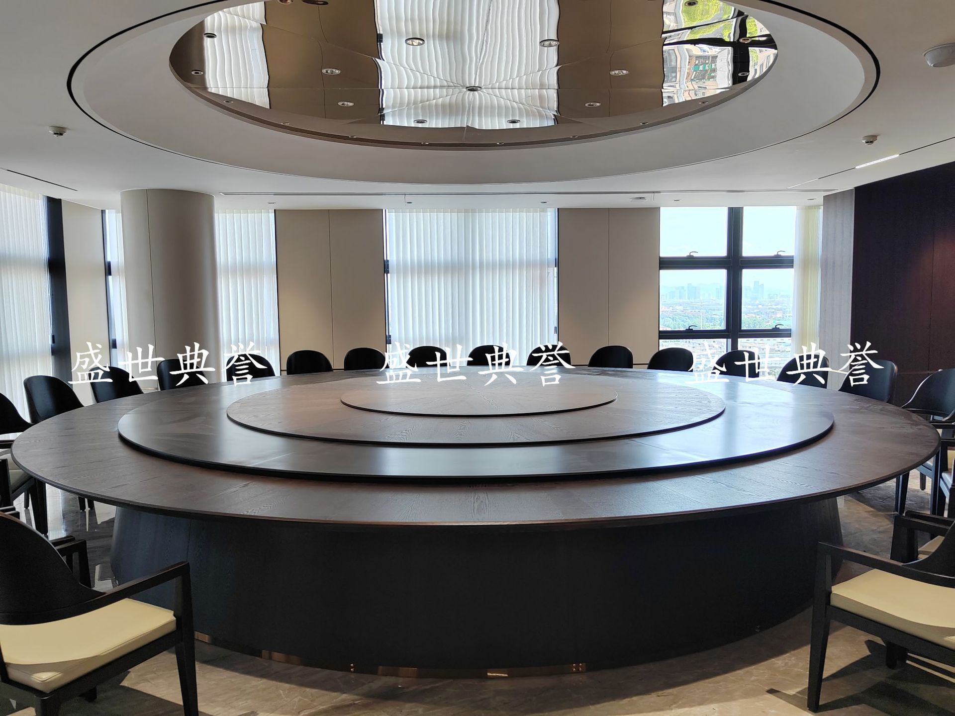 Xiamen International Hotel Solid wood dining tables and Chairs, internal club business reception solid wood chairs, designer light luxury chairs pic 5