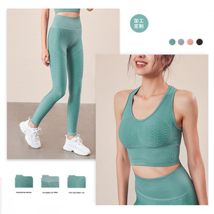 跨境新款莱卡纤维健身运动文胸防震跑步瑜伽背心运动内衣瑜伽服女详情12