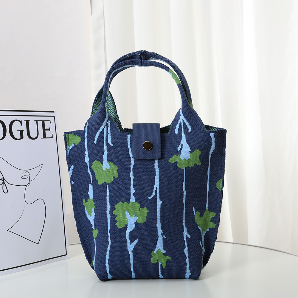 2024飞织包托特包韩版新款时尚手拎包大容量女学生休闲购物袋厂家详情3