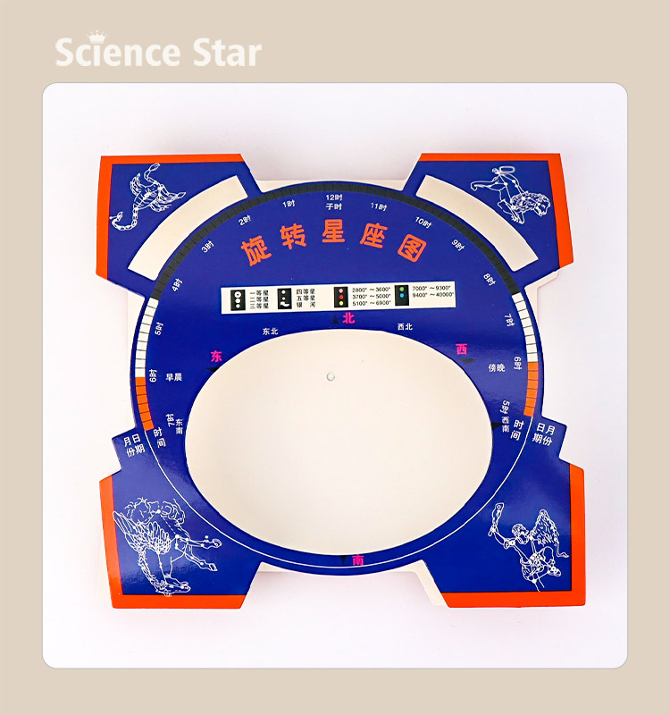 Rotating constellation map Primary school science textbook supporting equipment and teaching AIDS for Grade 6 students to recognize constellations and observe the starry sky disk pic 6