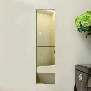 厂家批发全身穿衣镜 无框落地镜子 试衣镜宿舍落地贴墙自粘拼接镜详情2