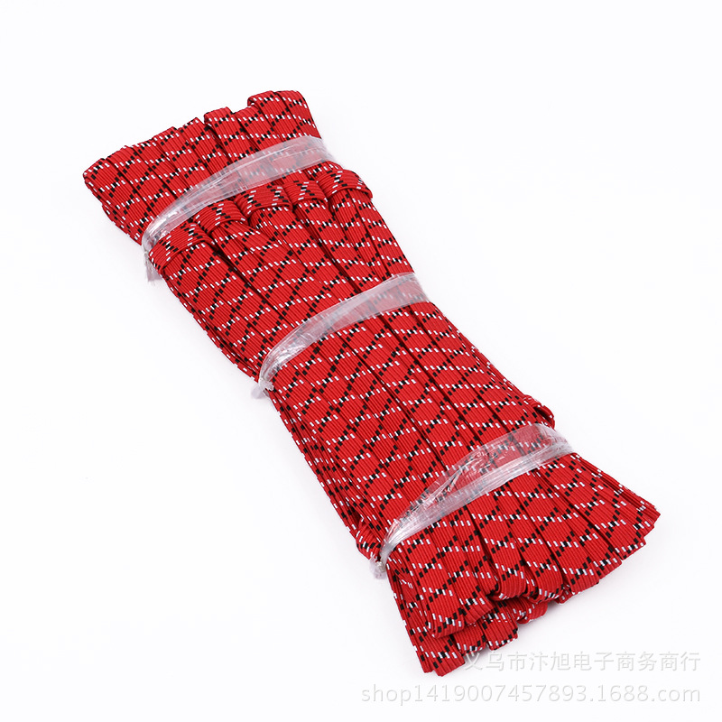 Factory direct supply of red and black high-speed plain elastic band belts, wholesale supply of various specifications of elastic elastic bands pic 13