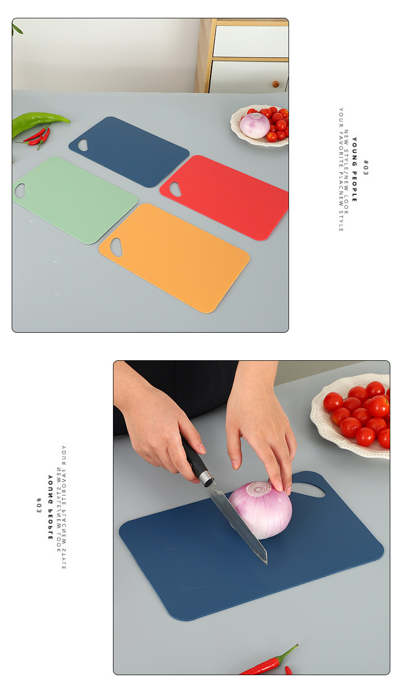 4-piece plastic classified cutting board set for home use, baby food cutting, fruit cutting board, kitchen vegetable cutting, classified cutting board set pic 8