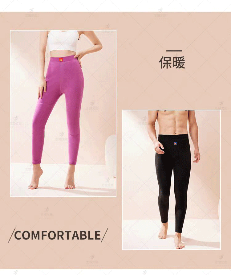 保暖裤女士加厚加绒棉裤冬季内穿棉毛裤男士羊羔绒驼绒打底裤秋裤详情26