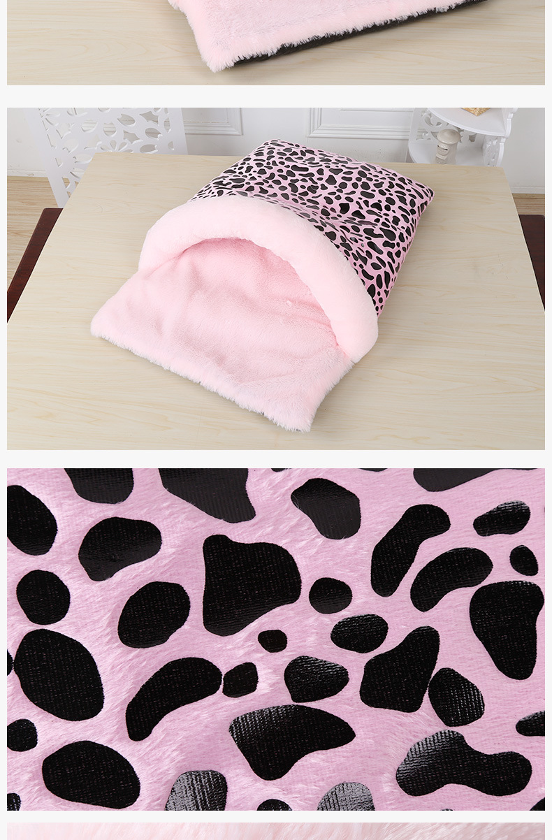 Pink slippers, pet supplies, dog pet bed pads, printed seat cushions pic 8