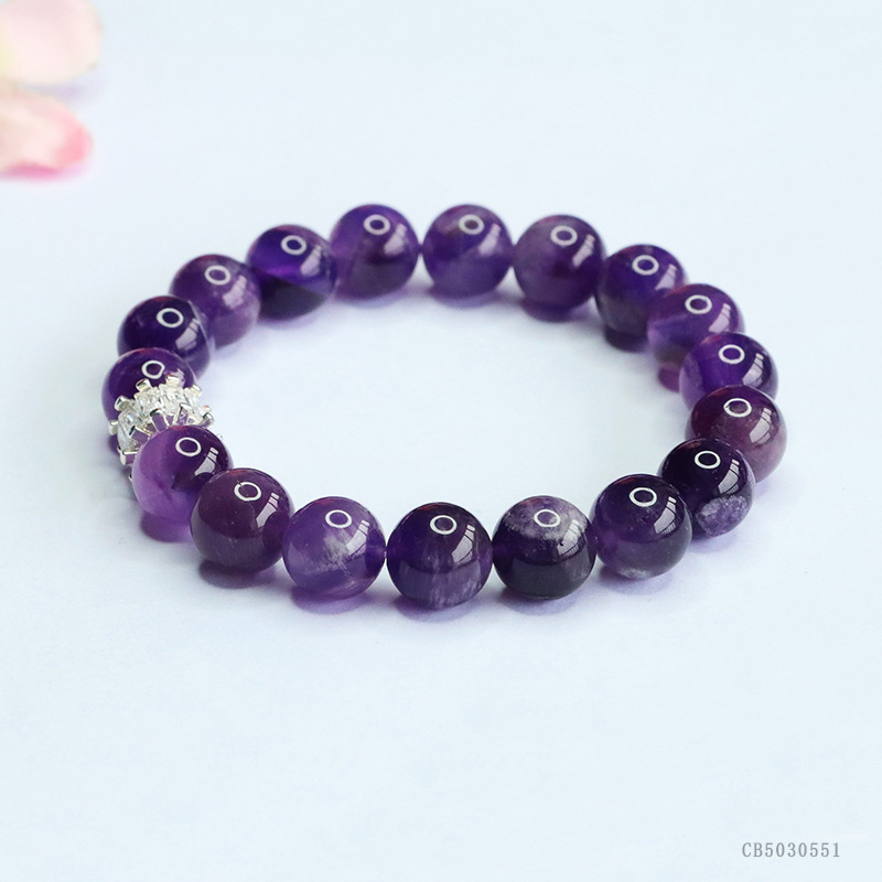 Juanyu Natural Amethyst Bracelet Lavender Dreamy Crystal Bracelet Unboxing Blind Box Live Streaming Factory CB5030551 pic 5
