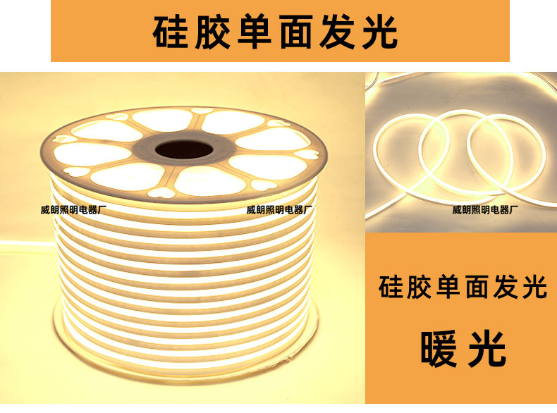 Высокое давление 5050/rgb2835 неоновая водонепроницаемая 220v мягкая силиконовая лампа с оптовой внешней полосой 5730 pic 4