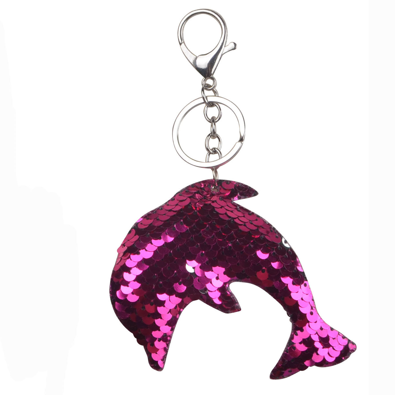 双面亮片包包独角兽海豚火烈鸟钥匙扣动物美人鱼礼品挂件跨境爆款详情22