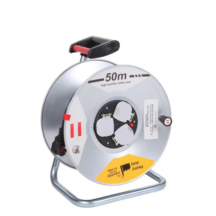 Export 50-meter circular wire, portable industrial wire reels, cable reels, Saudi reels, mobile household wire reels pic 2