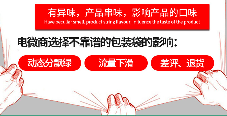 圆点纹路网纹真空袋卷袋透明塑料食品包装袋保鲜袋包装袋批发印刷详情4
