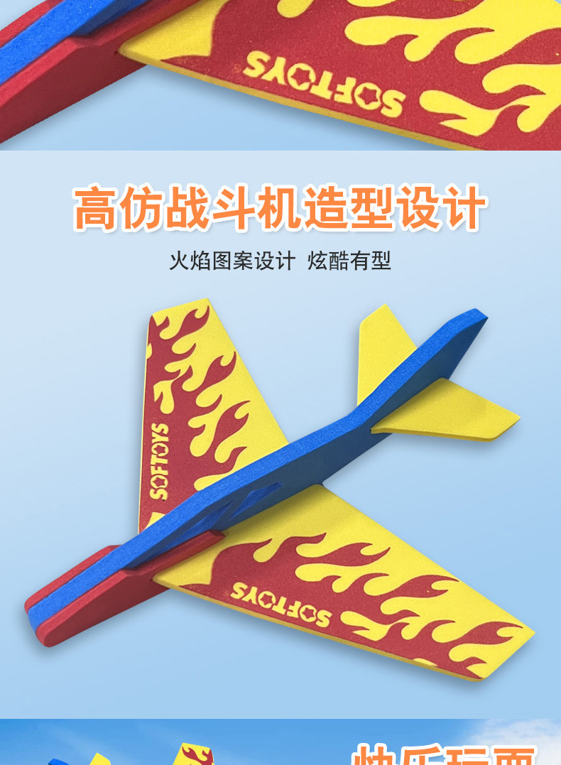 EVA飞机模型3D立体手工拼装飞机模型儿童创意diy拼装益智玩具批发详情22