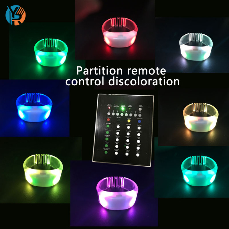 Factory wholesale led light-emitting wristbands, bar and party remote control fluorescent wristbands, concert spring light-emitting wristbands pic 4