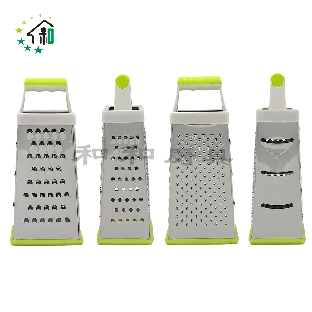 Stainless steel four-sided vertical kitchen multi-functional vegetable slicer, shredder, potato slicer, and vegetable scrubber pic 15