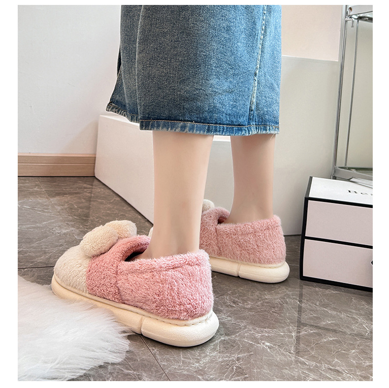 新款拖鞋儿童棉鞋冬季软底防滑家居宝宝男童女童保暖毛绒鞋子详情16