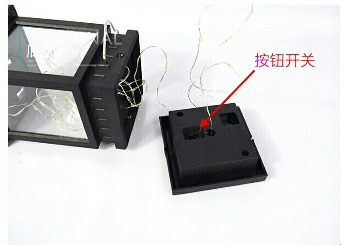 Cross-border solar retro palace lanterns, atmosphere landscape garden, outdoor wall-hung courtyard, star candles, wind lamps pic 2