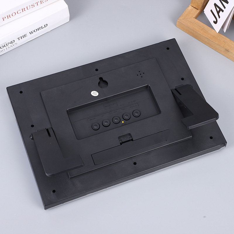 Large screen wall-mounted clock, living room, bedroom, home electronic clock 6852, gift clock, temperature and humidity display pic 3