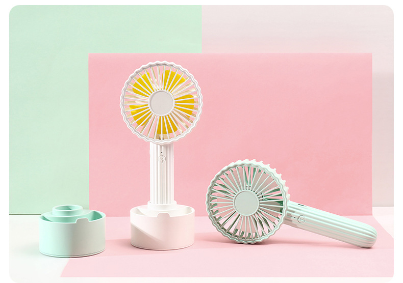 Creative Cactus fan, portable Macaron desktop USB charging fan, multi-functional summer cooling fan pic 17