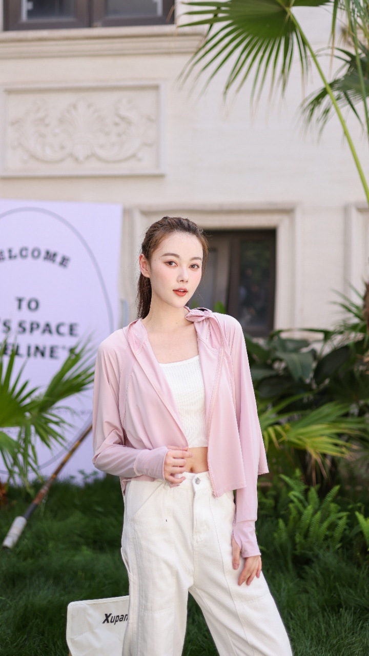 upf50+黑胶帽檐防晒衣女斗篷披肩夏季小野和子原纱型冰丝防晒服女详情15