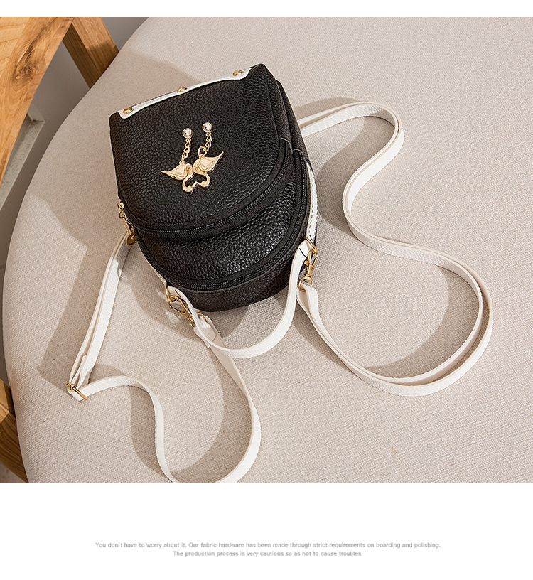 女士 撞色骨条大荔枝纹天鹅小背包 2020夏韩版新品斜挎单肩手机包详情17