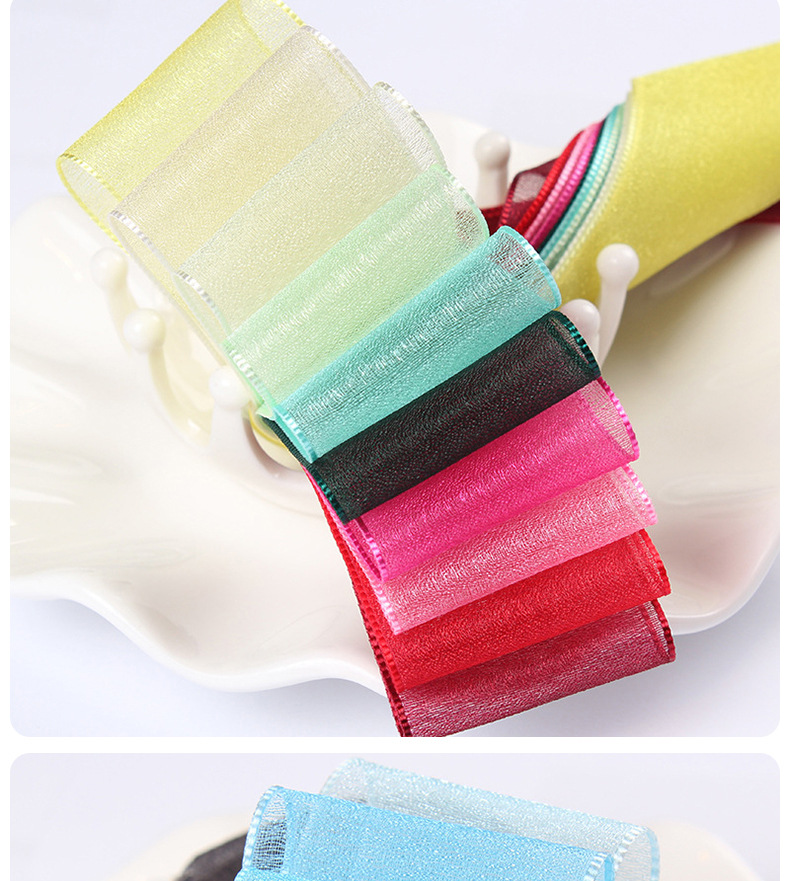 鼎信丝带批发 加厚尼龙彩带diy手工发饰蝴蝶结鲜花礼品包装纱带详情25