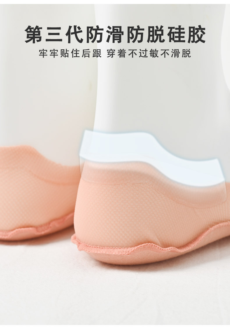 冰丝船袜女夏天超薄款透气夏季吸汗防臭网眼呼吸袜套超短隐形不掉详情4