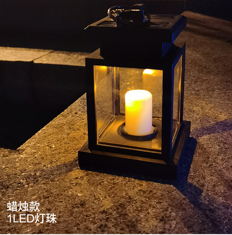 新款太阳能小宫灯户外花园铜线灯LED星星灯串露营氛围灯家用彩灯详情13