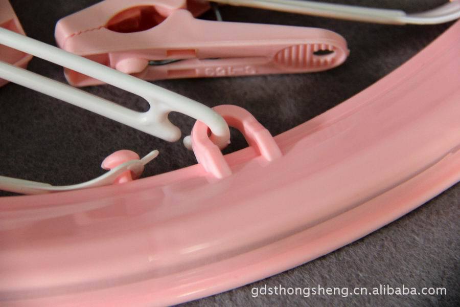 晾晒用品16头圆形袜子毛巾内裤晒衣架 塑料晾晒架详情5