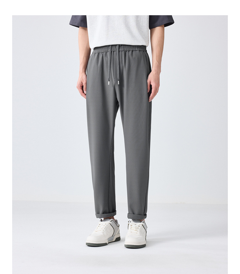 墨麦客华夫格肌理休闲裤男2023夏季新款松紧腰凉感男士裤子90656详情13