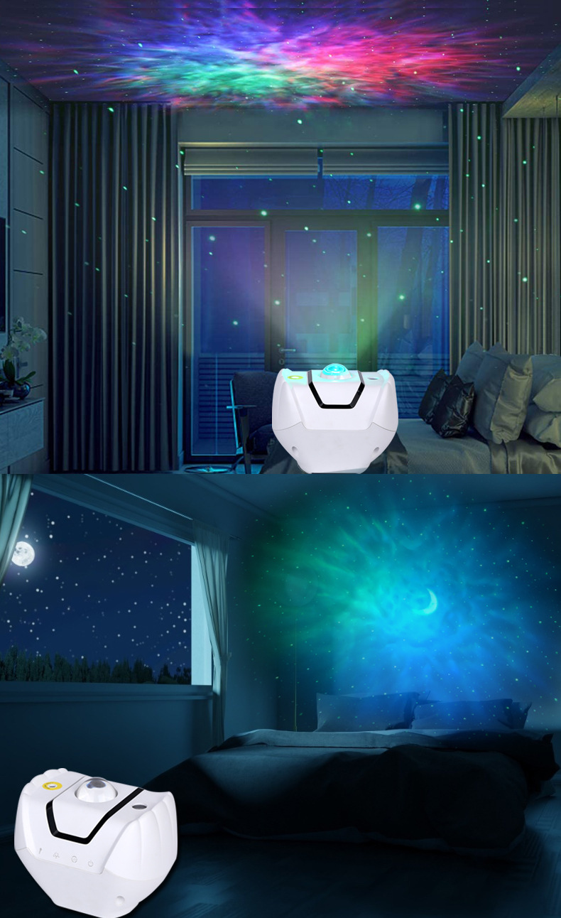 亚马逊新品智能涂鸦星云投影灯无线遥控炫彩生日礼品室内小夜灯详情3
