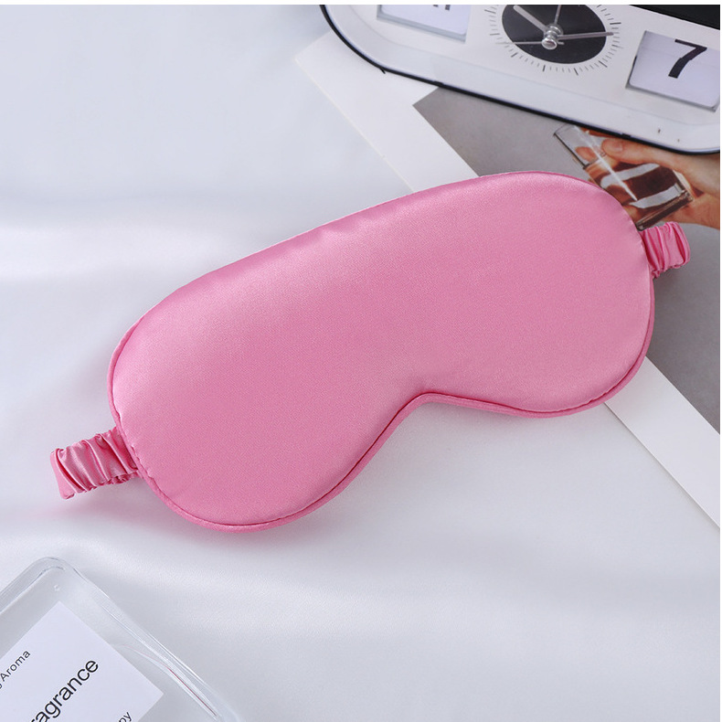 眼罩仿真丝双面桑蚕丝遮光睡眠眼罩加印logo户外出行必备现货批发详情61