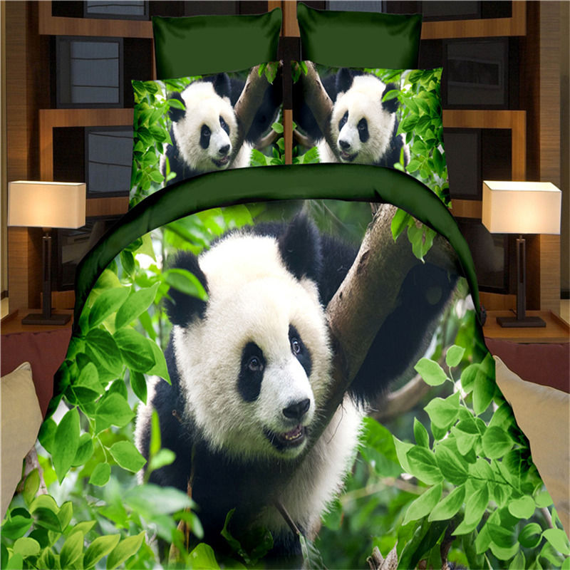 Wholesale of 3D four-piece sets of printed bedding for export with active brushed large patterns pic 32